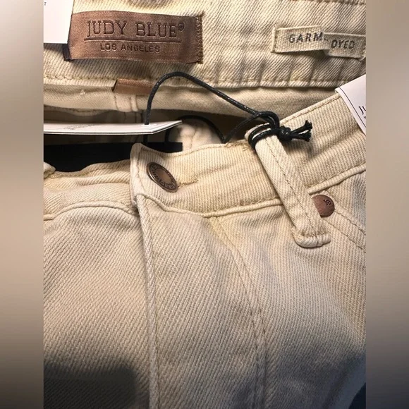 Judy Blue Bone High Waist Garment Dyed Jeans Size 5/27 - Picture 5 of 6